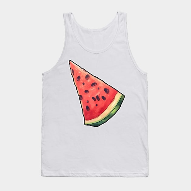 Watermelon Sugar Tank Top by RainasArt